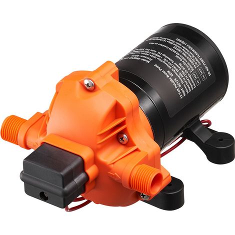 Pompe à membrane 12 V débit 6,81 L/min 3 chambres pressostat pression 2,7-6,9 bar sortie 12,7 mm eau propre CC (1/5)
