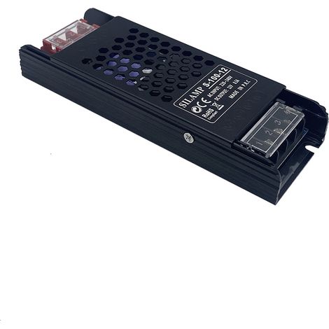 Trasformatore 12V DC 100W 8.33A IP20 per lampade strisce led 12V J2-100W (1/4)