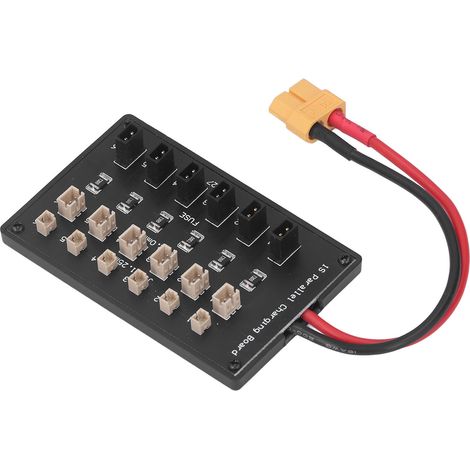 Carte de charge parallèle 6 voies XT60 équilibrée avec câble banane 4.0mm pour accu lithium PCB (1/5)