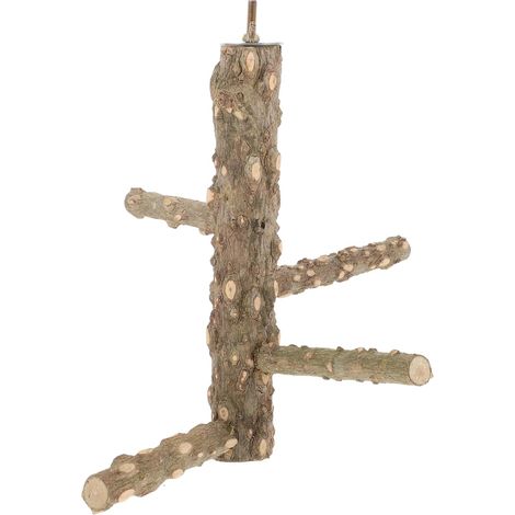 Natural Wood Pepper Branch Perch for Cage, Perching Support for Parakeets, Cockatiels, Conures and Pet Birds (1/5)