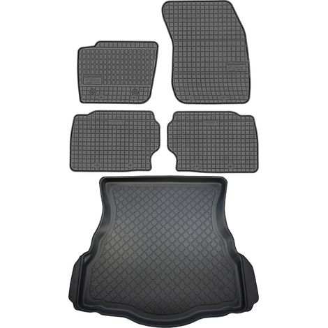 Juego de alfombrillas de goma para coche y maletero para Ford Mondeo V Liftback (desde enero de 2015 hasta 2022). (1/5)