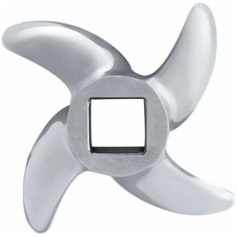 Pair Lame de hachoir à viande, couteau de hachoir à viande, lames de hachoir en acier inoxydable, accessoires de rechange pour hachoirs à viande professionnels en forme de croix (12) (1/5)