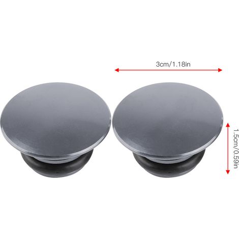 DUUTI Bouchons de Guidon en Alliage d'Aluminium pour Vélo de Route, Finition Titane, Durables (1/5)
