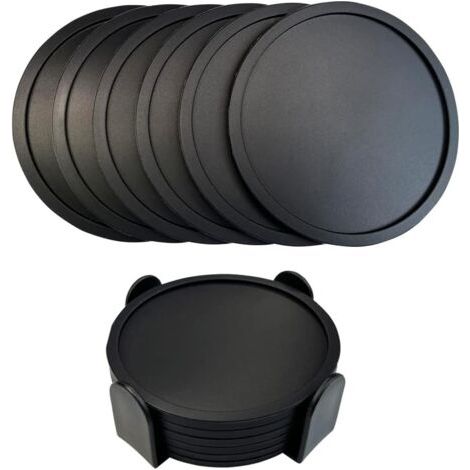 QORVA-Dessous de verre en silicone, dessous de verre pour boissons, dessous de verre pour café, table à manger, cuisine, bureau, dessous de verre, 6 pièces