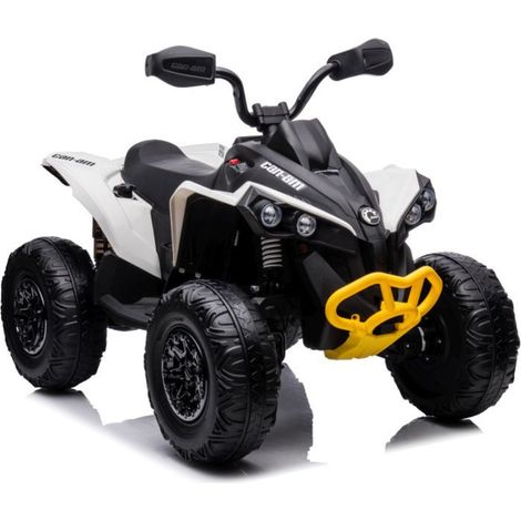 Quad CAN-AM Renegate bianco alimentato a batteria