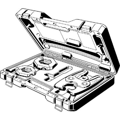 Jeu de mâchoires de presse 2296.3 en plastique gris 42/54 mm (1/3)