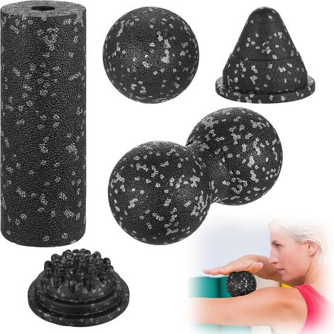 5 Pcs Balle Massage Pieds, Rouleau de Balle Massage Pied Fasciite Plantaire, Roll de Balles de Massages pour Fascia, Pieds, Mains, Dos, Colonne vertébrale et des muscles (1/5)