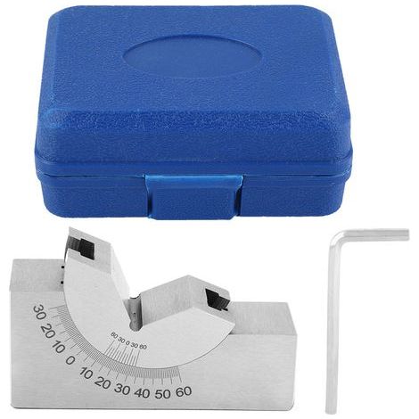 Bloc en V ajustable en acier inoxydable AP30, dimensions 75x25x36 mm, pour fraisage de précision (1/5)