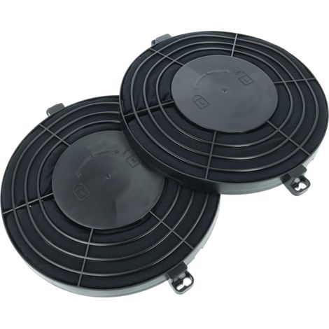 vhbw 2x filtro de carbón activado compatible con Ikea 857944515810  857944516800, 857944516810, 857944501810, 857944515800 campanas cocina - 25,5 cm (1/4)