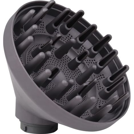 Diffusore applicabile per Dyson Airwrap Denti lunghi per accessorio asciugacapelli Dyson Air Wrap per capelli ricci, mossi e ricci Grigio scuro