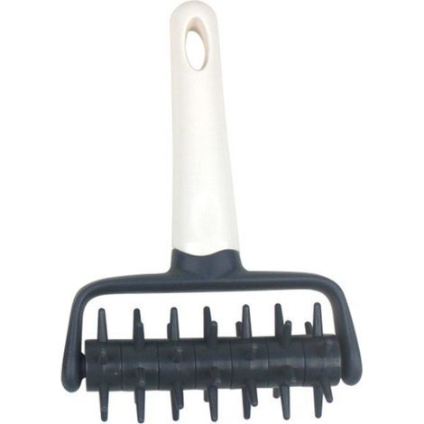 BRAVIX Rouleau Pique-pâte Gris Plastique Rouleau à Perforer la Pâte à Pizza Outil D'accueil Accessoiresde Fabricationde Pizza pour Tarte Aux Biscuits, Pâtisserie, Pain (1/5)