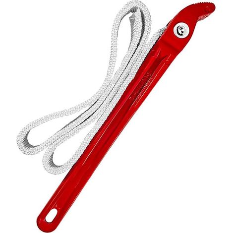 Clé en toile de 30,5 cm avec poignée en aluminium de 6 mm d'épaisseur, clé à sangle universelle, outil de démontage de filtre de machine multifonctionnel (1/5)