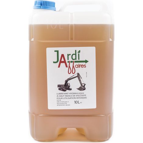 Huile hydraulique Iso HV46 professionnelle Jardiaffaires 10 litres