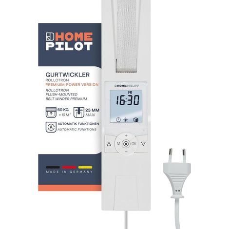 Enrouleur de sangle encastrable pour commande de volet roulant à sangle. Enrouleur volet roulant Installation rapide Programmation Fonctionnement autonome 10172360 (1/5)