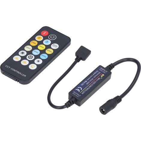 Mini-RF-Dimmer mit LED-Farbtemperaturregler und 17 Tasten für LED-Streifen (1/5)