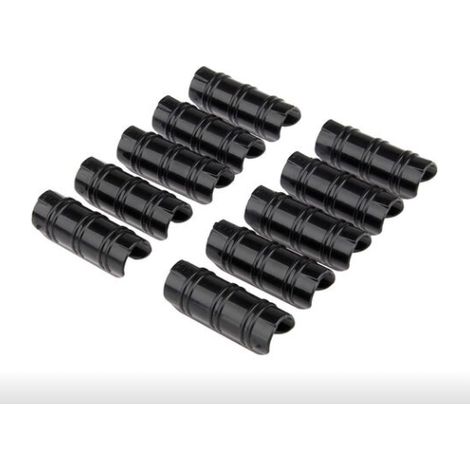 Pinces à effet de serre 20 pièces 20mm pinces à tuyau haute résistance en alliage PC accessoires de serre ABS alliage de polycarbonate cartes stratifiées noir (1/2)