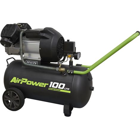Sealey 100L V-Twin Direct Drive Air Compressor 3hp SAC10030VE (1/2)