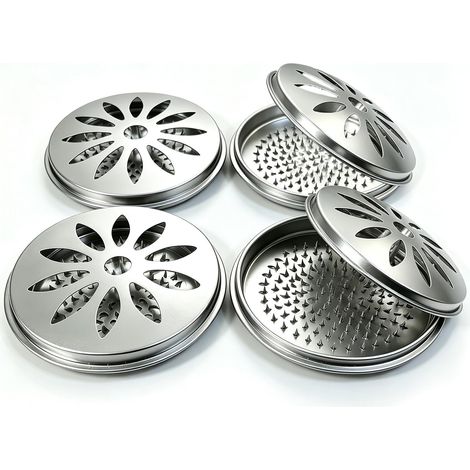 Spiralförmiger Halter für vier Moskitospiralen mit Metalldeckel  Räuchergefäß (1/5)