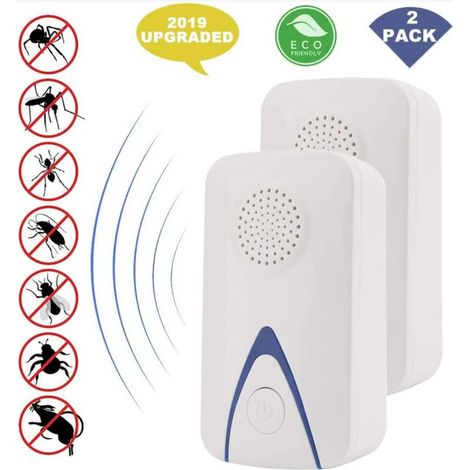 Ultrason Souris Et Rats,Répulsif Ultrason Anti-Rongeurs Insectes,Électronique Plug-in Pest répulsif Anti Moustiques,Les Souris,Rats,Mouches,cafards,Fourmis et rongeurs avec lumière de Nuit Bleue (1/4)