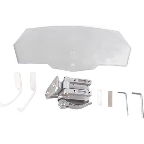 brise de moto transparent couleur claire bords lisses (1/4)