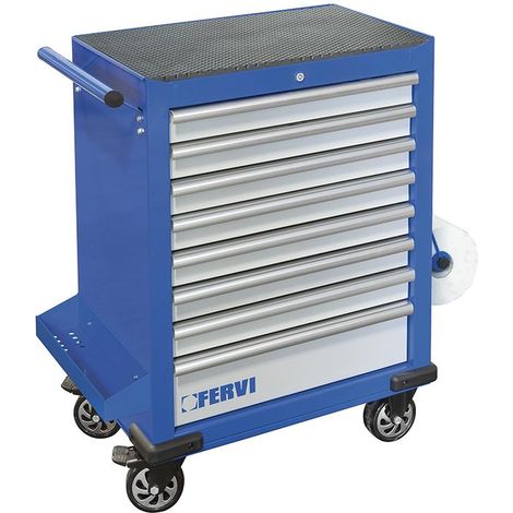 Werkzeugkommode mit 8 Schubladen fur Werkstatt und Garage Fervi c960/f8
