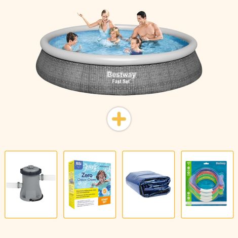 Bestway Bestway Fast Set Ronde - 396x84 cm - 5-pièces S181 (1/5)