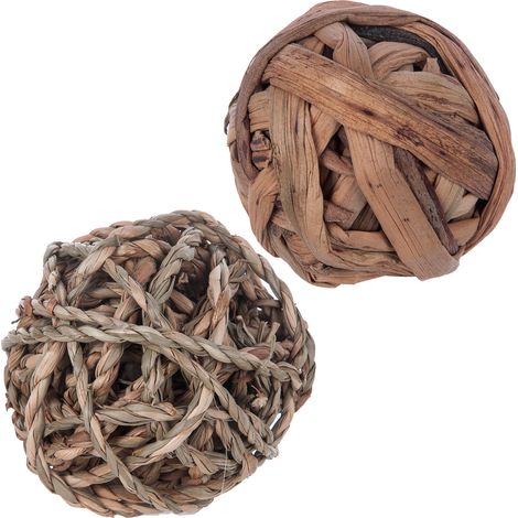 Juguetes para animales pequeños: Juguetes para masticar para hámsteres (juego de 2), juguete para el cuidado dental de conejos, hámsteres y cobayas. (1/5)