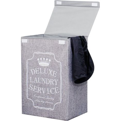 72L Grand Panier à Linge Pliable Tissu Panier à Linge Pliable Sac à Linge Durable Étanche Panier à Linge Pliable Sac à Vêtements Voyage Shopping Salle de Bains Collège (1/5)