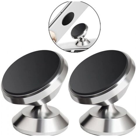 Support de Téléphone de Voiture Navigation Fixe Magnétique Magnétique Fournitures de Voiture Type de Ventouse Pâte Universelle-Argent 2 Pièces (1/5)