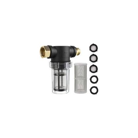 3/4"-Vorfilter für Gartenpumpen und Hauswassersysteme, Gartenschlauchfilter, Wasserpumpenfilter, Rohrleitungsfilter, Sedimentfilter mit Sieb (1/5)