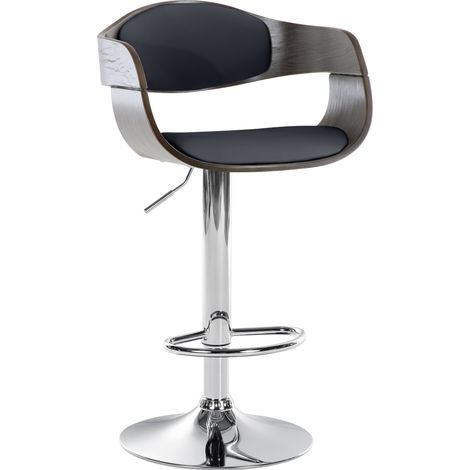Barhocker Kingston Kunstleder schwarz/grau (1/5)