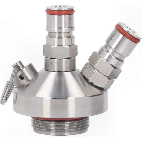 Distributeur de fût miniature à double raccord rapide et plongeur pour bière – compatible fûts de 2L, 3.6L, 4L, 5L et 10L (1/5)