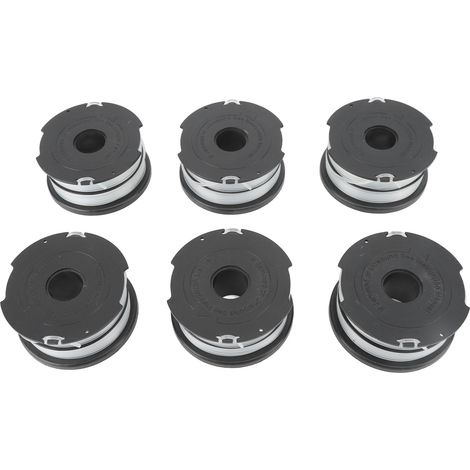 Carrete de repuesto para desbrozadora DF065 – 6 piezas, hilo de nailon de 1,65 mm (0,06 pulgadas), 11,76 m (38,6 pies) (1/5)