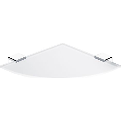 Étagère D'angle Verre, Avec Chrome Fixation, Kibo Nimco (1/2)