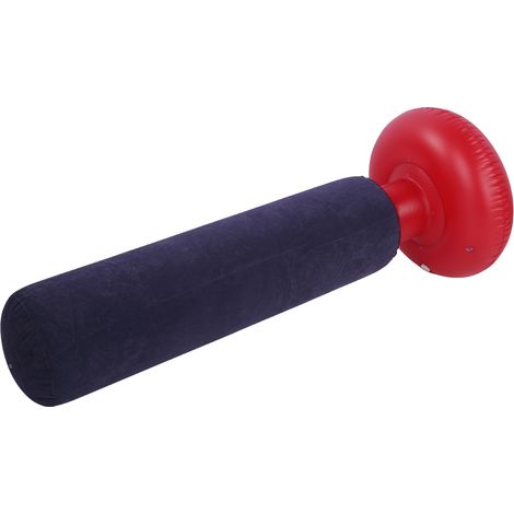 Colonne de boxe gonflable floquée de 1,6 m (63 po) pour adultes et enfants - Sac de frappe autoportant épais et anti-stress (1/5)