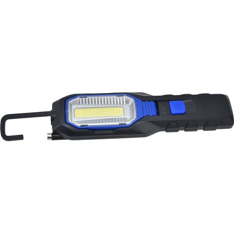 Lampe de chantier LED rechargeable portable avec crochet magnétique pour camping et réparation