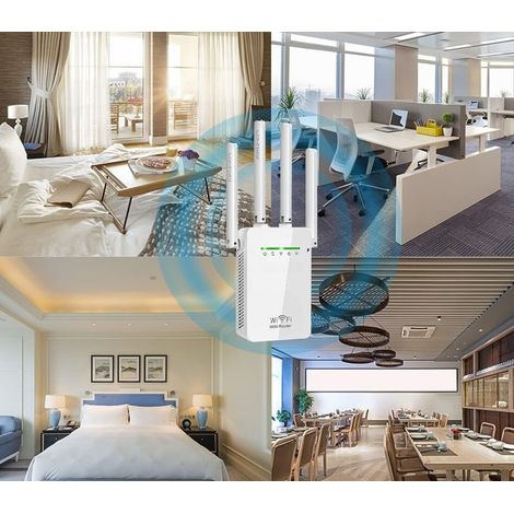 Ripetitore WiFi QJZ-01 Con 4 Antenne – 300Mbps, Modalità AP/Router, Porta LAN, 2.4GHz, Bianco - 5