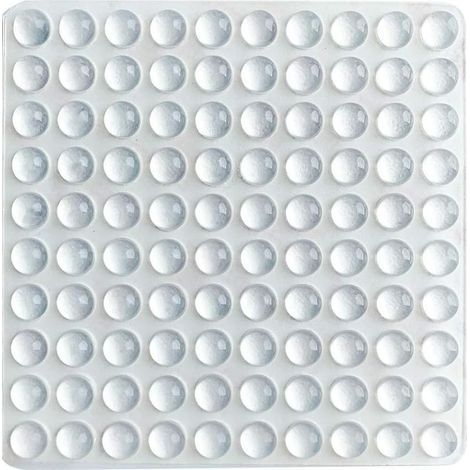 Lot de 100 patins adhésifs pour tiroirs, planches à découper, plateaux en verre, petits meubles et meubles de cuisine, caoutchouc transparent