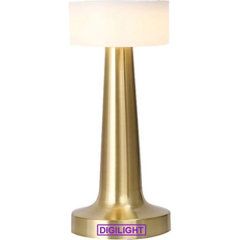 Lampe de Table Sans Fil, Lampe LED tactile rechargeable, Luminosité à 3 Niveaux pour Table Basses/Restaurants/Chambre - Digilamp (1/4)