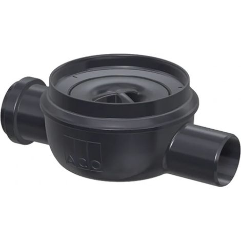 ACO Bonde de sol Easy-Flow Flatline/DN50/1,5Degrés/0,8l/s Kst/ Support./ WS30 Arrivée latérale DN50, 2505.00.00