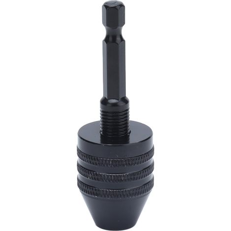 Mandrin à embout hexagonal 0.6‑8mm en alliage d'aluminium pour changement rapide, outil de serrage pour meuleuse et tournevis. (1/5)