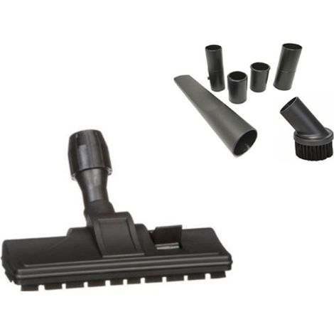 SPAZZOLA ASPIRAPOLVERE  CON RUOTE + SETOLE PAVIMENTO E TAPPETI + 2 ACCESSORI UNIVERSALE (1/5)