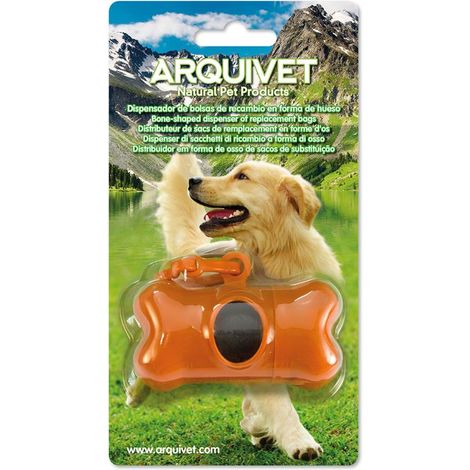 Dispenser per sacchetti + rotolo da 15 sacchetti (1/4)
