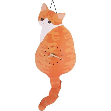 Horloge murale coquine pour chat qui remue la queue, pour la décoration intérieure. Horloge amusante pour la maison. (1/5)