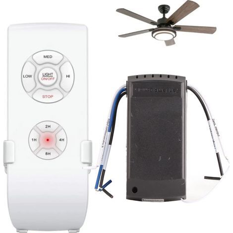 Kit de Télécommande de Ventilateur de Plafond, Télécommande Universelle Smart WiFi pour Ventilateur de Plafond avec Fonction de Contrôle de la Vitesse et de la Synchronisation du (1/5)