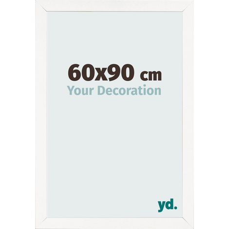 yd. - Cadre photo 60x90 - Blanc Brillant - MDF - Bologna