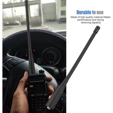 SMA-Buchse Antenne für UHF/VHF-Funkgeräte (136–174/400–520 MHz), kompatibel mit Baofeng UV-5R, UV-82 und GT-3