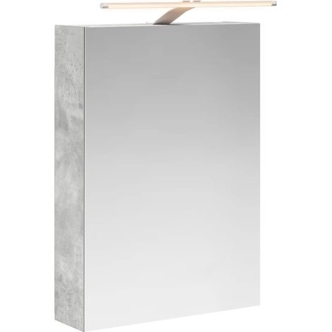 Maison Exclusive - Badezimmerspiegelschrank mit Regal Beton Grau