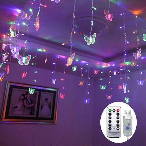 Lampe de bar à glace LED pour décoration intérieure, décoration de salle de festival, lampe clignotante, lampe rideau, lampe couleur basse tension, lampe décorative, lampe de bar à glace papillon (1/5)