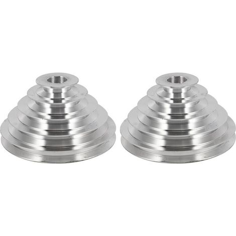 Poulie pagode en aluminium de type A, alésage de 25 mm, 5 étages, pour courroie de distribution (1/4)
